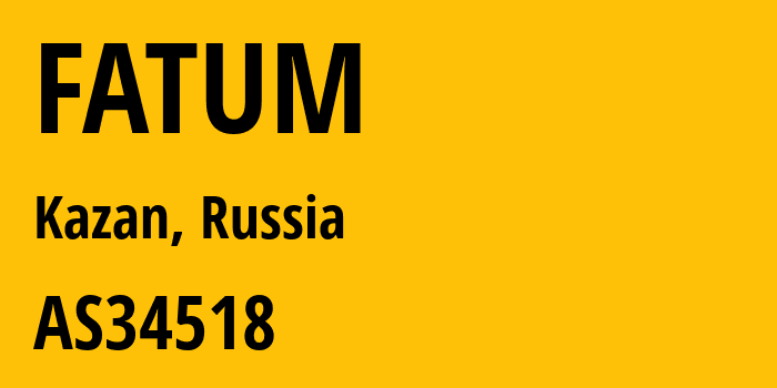 Информация о провайдере FATUM AS34518 Radiokom Ltd.: все IP-адреса, network, все айпи-подсети