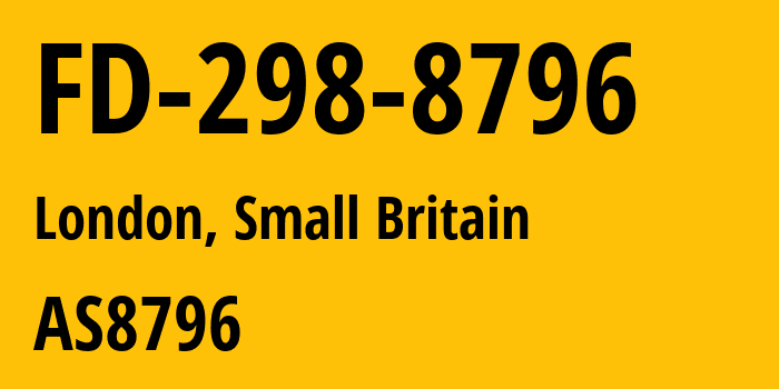 Информация о провайдере FD-298-8796 AS8796 FASTNET DATA INC: все IP-адреса, network, все айпи-подсети