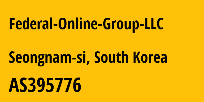 Информация о провайдере Federal-Online-Group-LLC AS395776 FEDERAL ONLINE GROUP LLC: все IP-адреса, network, все айпи-подсети