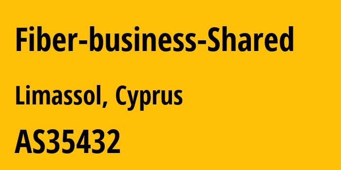 Информация о провайдере Fiber-business-Shared AS35432 Cablenet Communication Systems plc: все IP-адреса, network, все айпи-подсети