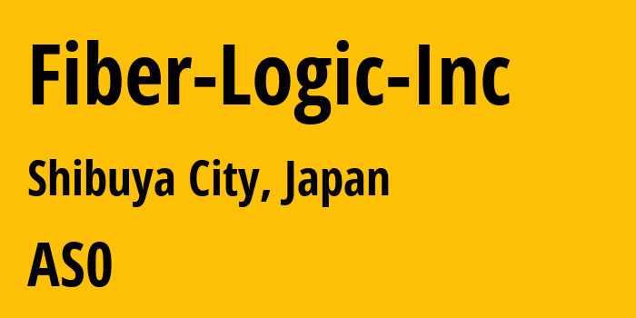 Информация о провайдере Fiber-Logic-Inc : все IP-адреса, network, все айпи-подсети