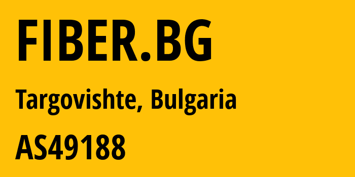 Информация о провайдере FIBER.BG AS49188 Three A Hub EOOD: все IP-адреса, network, все айпи-подсети