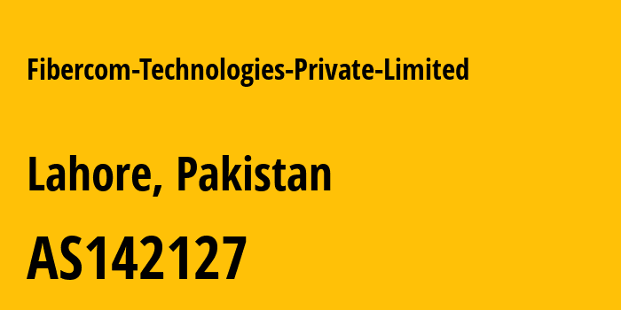 Информация о провайдере Fibercom-Technologies-Private-Limited AS142127 Fibercom Technologies (Private) Limited: все IP-адреса, network, все айпи-подсети