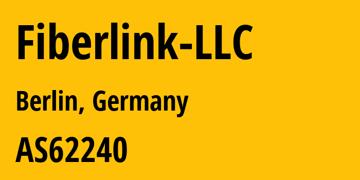 Информация о провайдере Fiberlink-LLC AS62240 Clouvider: все IP-адреса, network, все айпи-подсети