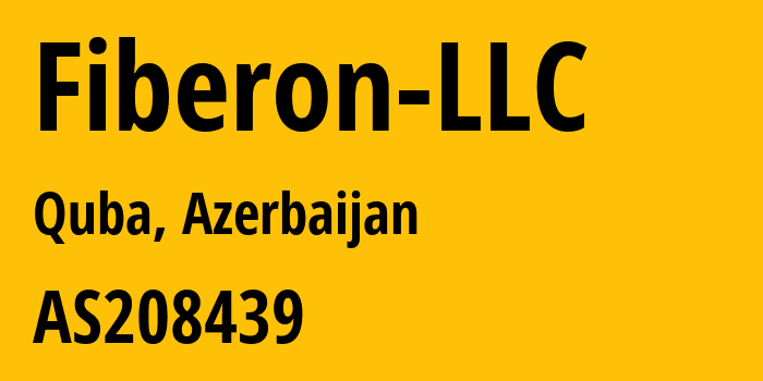 Информация о провайдере Fiberon-LLC AS208439 Fiberon LLC: все IP-адреса, network, все айпи-подсети