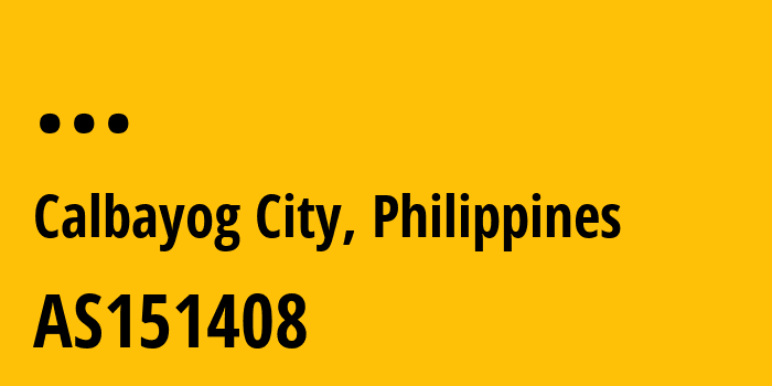 Информация о провайдере Fil-Products-Service-Television-of-Calbayog-Inc. AS151408 Fil Products Service Television of Calbayog Inc.: все IP-адреса, network, все айпи-подсети