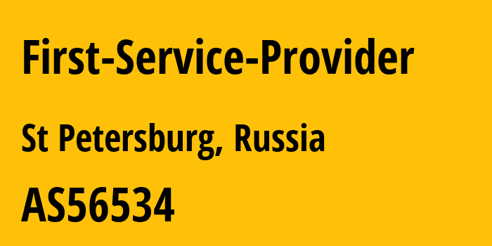 Информация о провайдере First-Service-Provider AS56534 Comfortel Ltd.: все IP-адреса, network, все айпи-подсети
