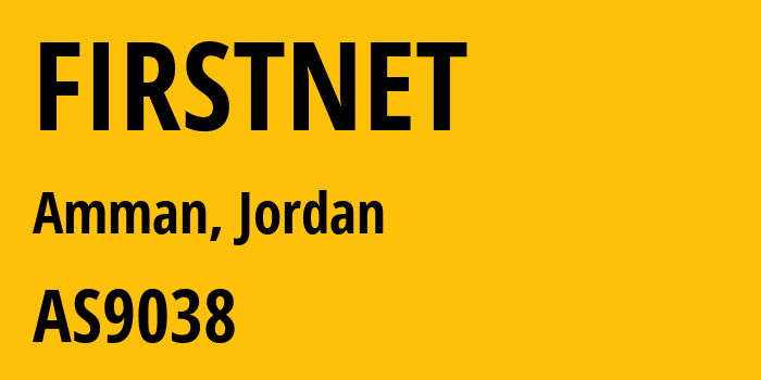 Информация о провайдере FIRSTNET AS9038 Batelco Jordan: все IP-адреса, network, все айпи-подсети