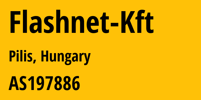 Информация о провайдере Flashnet-Kft AS197886 Flashnet Kft: все IP-адреса, network, все айпи-подсети