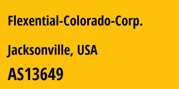 Информация о провайдере Flexential-Colorado-Corp. AS13649 Flexential Colorado Corp.: все IP-адреса, network, все айпи-подсети