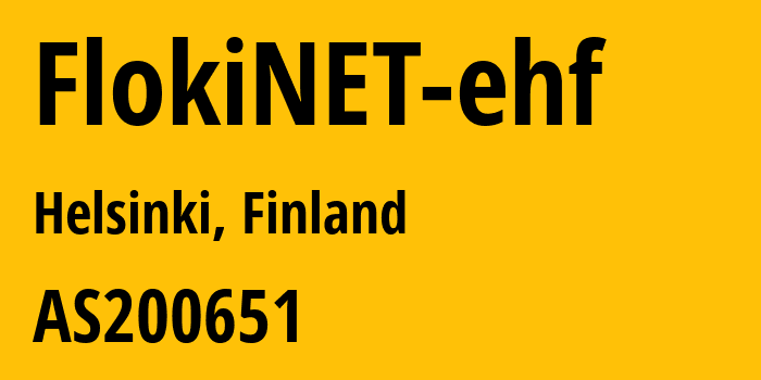 Информация о провайдере FlokiNET-ehf AS200651 FlokiNET ehf: все IP-адреса, network, все айпи-подсети