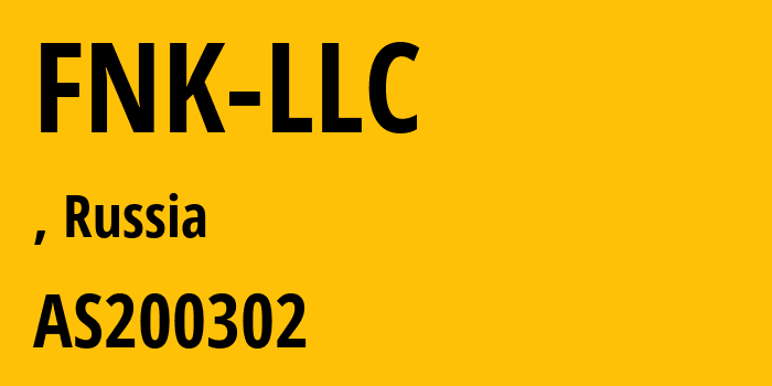 Информация о провайдере FNK-LLC AS200302 FNK LLC: все IP-адреса, network, все айпи-подсети