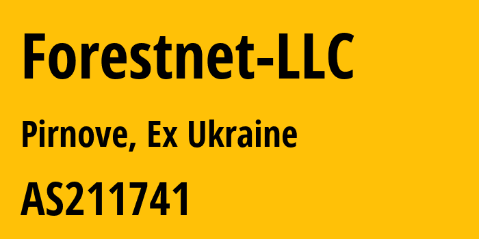 Информация о провайдере Forestnet-LLC AS211741 Forestnet LLC: все IP-адреса, network, все айпи-подсети