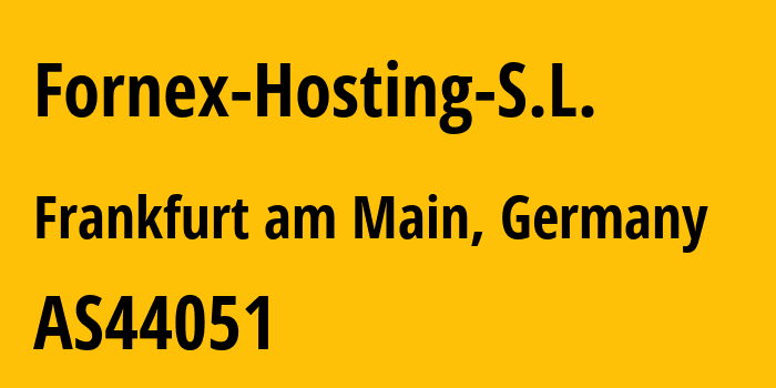 Информация о провайдере Fornex-Hosting-S.L. AS44051 Fornex Hosting S.L.: все IP-адреса, network, все айпи-подсети