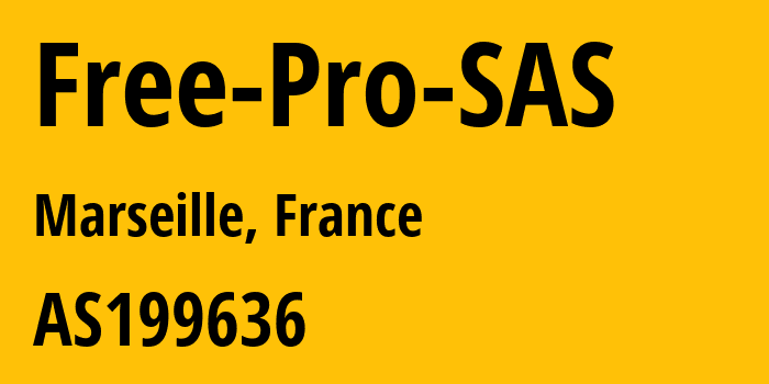 Информация о провайдере Free-Pro-SAS AS199636 Free Pro SAS: все IP-адреса, network, все айпи-подсети