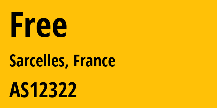Информация о провайдере Free AS12322 Free SAS: все IP-адреса, network, все айпи-подсети