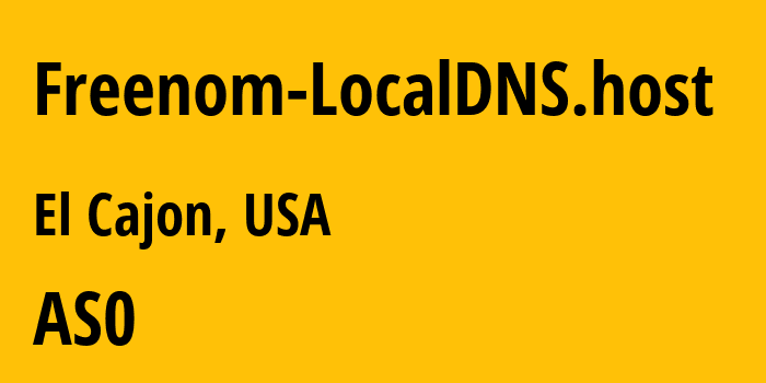 Информация о провайдере Freenom-LocalDNS.host : все IP-адреса, network, все айпи-подсети