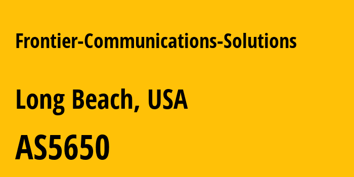 Информация о провайдере Frontier-Communications-Solutions AS46690 Southern New England Telephone Company and SNET America, Inc.: все IP-адреса, network, все айпи-подсети