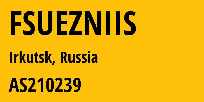 Информация о провайдере FSUEZNIIS AS210239 The M.I. Krivosheev Radio Research & Development Institute: все IP-адреса, network, все айпи-подсети