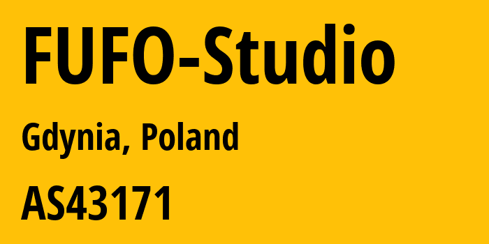 Информация о провайдере FUFO-Studio AS43171 Lukasz Rafal Hamerski trading as Maxnet: все IP-адреса, network, все айпи-подсети