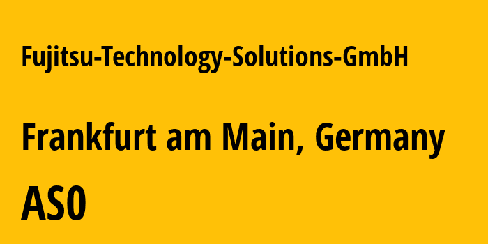 Информация о провайдере Fujitsu-Technology-Solutions-GmbH : все IP-адреса, network, все айпи-подсети