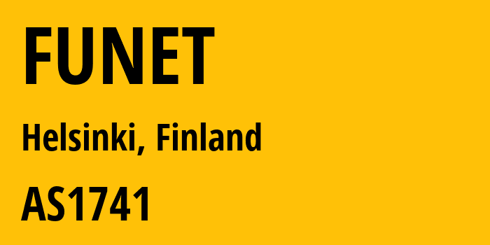 Информация о провайдере FUNET AS1741 CSC - Tieteen tietotekniikan keskus Oy: все IP-адреса, network, все айпи-подсети