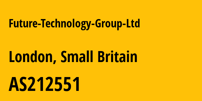 Информация о провайдере Future-Technology-Group-Ltd AS212551 Future Technology Group Ltd: все IP-адреса, network, все айпи-подсети