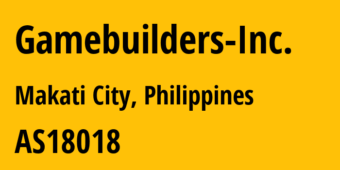 Информация о провайдере Gamebuilders-Inc. AS18018 Gamebuilders Inc.: все IP-адреса, network, все айпи-подсети