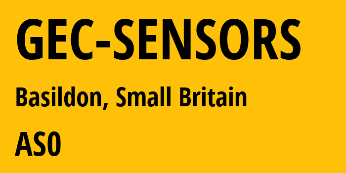 Информация о провайдере GEC-SENSORS : все IP-адреса, network, все айпи-подсети