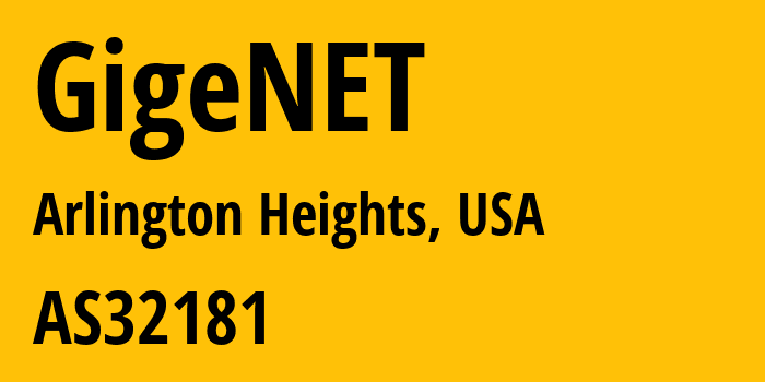 Информация о провайдере GigeNET AS32181 GigeNET: все IP-адреса, network, все айпи-подсети