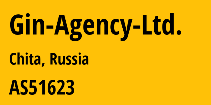 Информация о провайдере Gin-Agency-Ltd. AS51623 Gin Agency Ltd.: все IP-адреса, network, все айпи-подсети