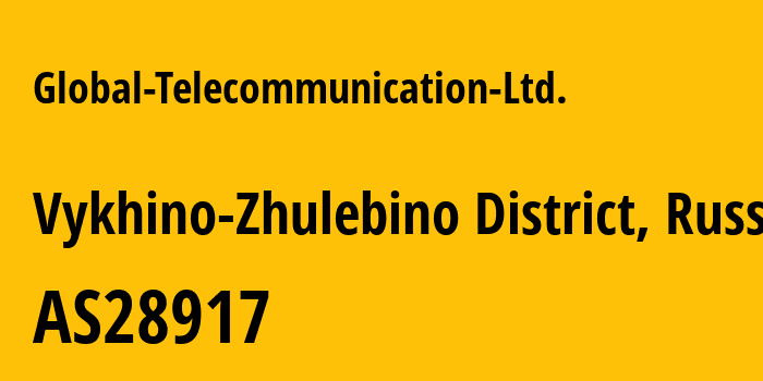 Информация о провайдере Global-Telecommunication-Ltd. AS28917 Fiord Networks, UAB: все IP-адреса, network, все айпи-подсети