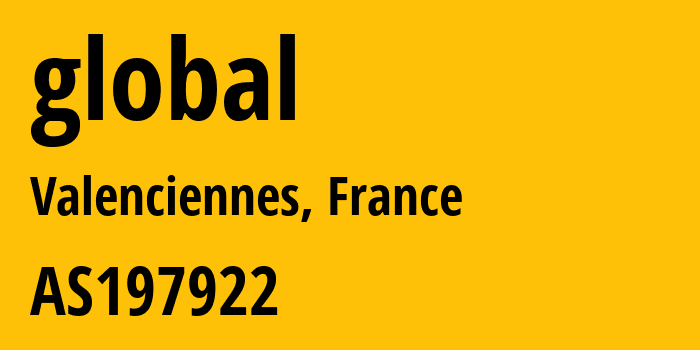 Информация о провайдере global AS197922 Techcrea Solutions SAS: все IP-адреса, network, все айпи-подсети