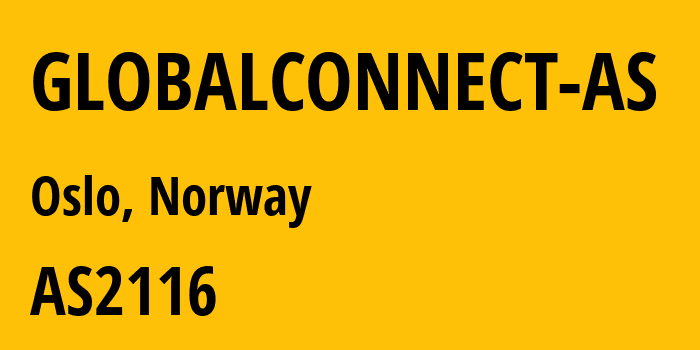 Информация о провайдере GLOBALCONNECT-AS AS2116 GLOBALCONNECT AS: все IP-адреса, network, все айпи-подсети