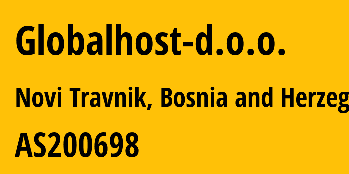 Информация о провайдере Globalhost-d.o.o. AS200698 Globalhost d.o.o.: все IP-адреса, network, все айпи-подсети