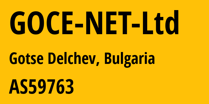 Информация о провайдере GOCE-NET-Ltd AS59763 GOCE-NET Ltd: все IP-адреса, network, все айпи-подсети