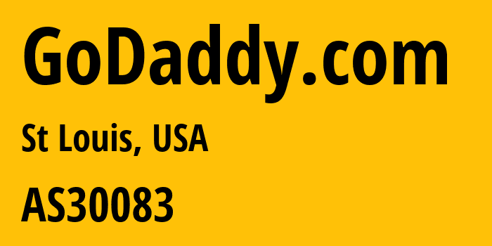 Информация о провайдере GoDaddy.com AS30083 GoDaddy.com, LLC: все IP-адреса, network, все айпи-подсети