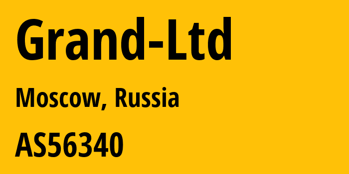 Информация о провайдере Grand-Ltd AS56340 Grand Ltd: все IP-адреса, network, все айпи-подсети