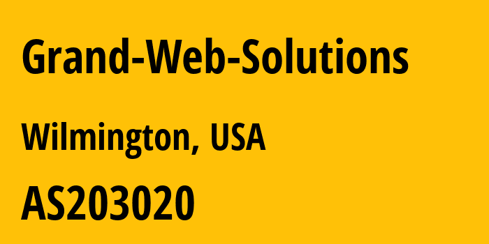 Информация о провайдере Grand-Web-Solutions AS203020 HostRoyale Technologies Pvt Ltd: все IP-адреса, network, все айпи-подсети