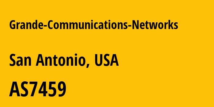 Информация о провайдере Grande-Communications-Networks AS7459 Grande Communications Networks, LLC: все IP-адреса, network, все айпи-подсети