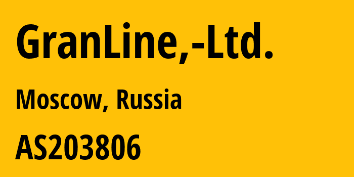 Информация о провайдере GranLine,-Ltd. AS203806 GranLine, Ltd.: все IP-адреса, network, все айпи-подсети