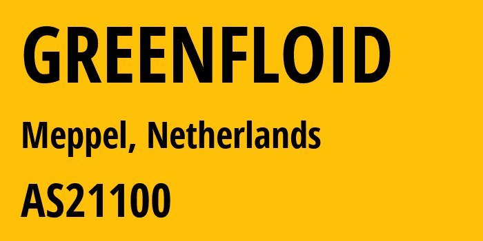 Информация о провайдере GREENFLOID AS21100 GREEN FLOID LLC: все IP-адреса, network, все айпи-подсети