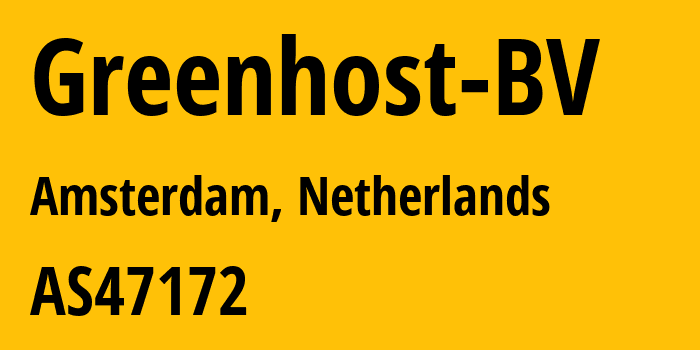 Информация о провайдере Greenhost-BV AS47172 Greenhost BV: все IP-адреса, network, все айпи-подсети