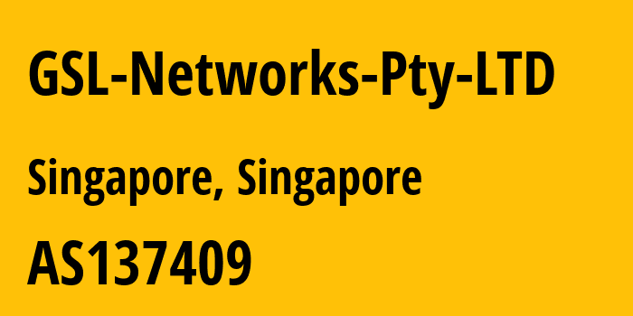 Информация о провайдере GSL-Networks-Pty-LTD AS137409 GSL Networks Pty LTD: все IP-адреса, network, все айпи-подсети