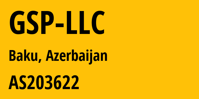 Информация о провайдере GSP-LLC AS203622 GSP LLC: все IP-адреса, network, все айпи-подсети