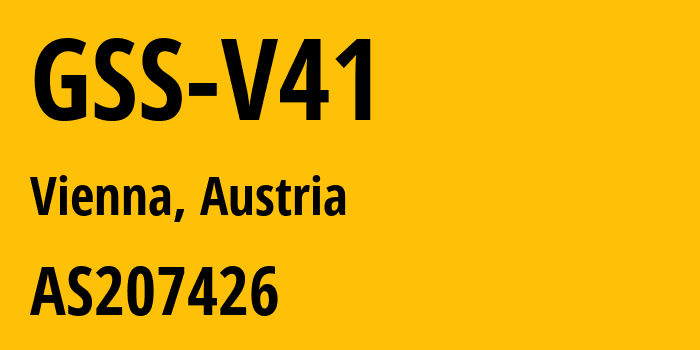 Информация о провайдере GSS-V41 AS207426 GSS Media Services GmbH: все IP-адреса, network, все айпи-подсети