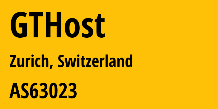 Информация о провайдере GTHost AS63023 GTHost: все IP-адреса, network, все айпи-подсети