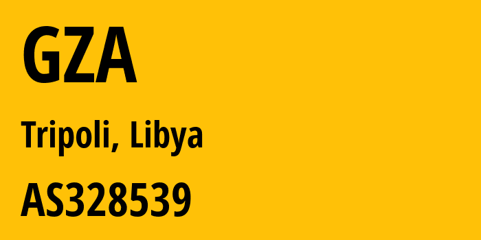 Информация о провайдере GZA AS328539 Giga for Telecommunication and Technology Limited: все IP-адреса, network, все айпи-подсети