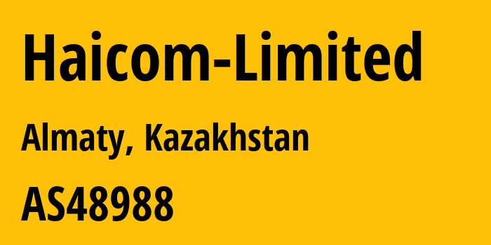 Информация о провайдере Haicom-Limited AS48988 HAICOM LIMITED: все IP-адреса, network, все айпи-подсети