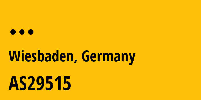 Информация о провайдере Hessische-Zentrale-fuer-Datenverarbeitung AS29515 Hessische Zentrale fuer Datenverarbeitung: все IP-адреса, network, все айпи-подсети